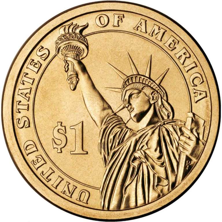 (34p) Монета США 2015 год 1 доллар &quot;Дуайт Эйзенхауэр&quot; 2015 год Латунь  UNC